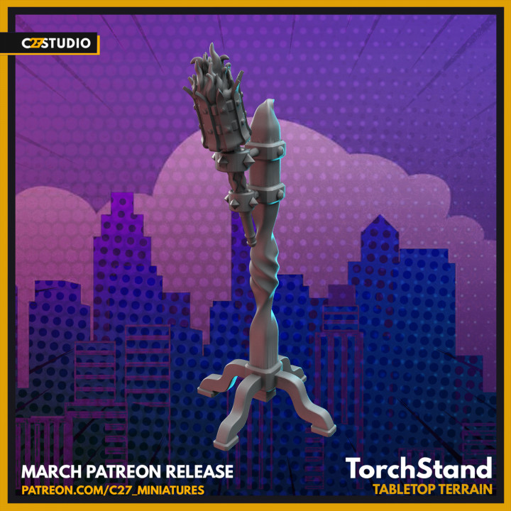 Torch Stand (Size 1 Terrain Scatter)