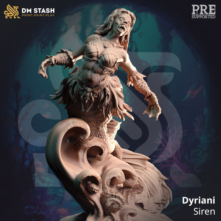 Dyriani, Siren (A) | DM Stash | DnD | Fantasy Miniature